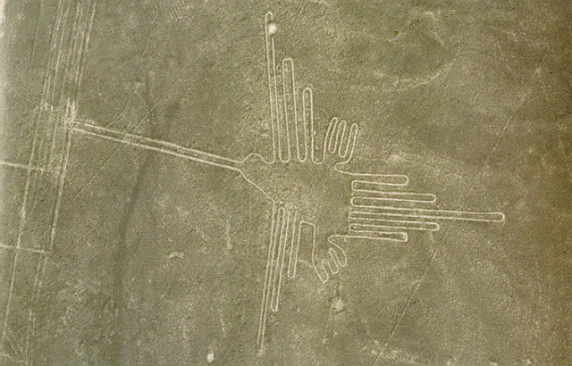Nazca Lines Hummingbird Courtesy www.LatinAmericanStudies.org